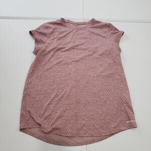 Patagonia Shirt Ridge Flow Womens Large Pink Cap Sleeve Lightweight Outdoor